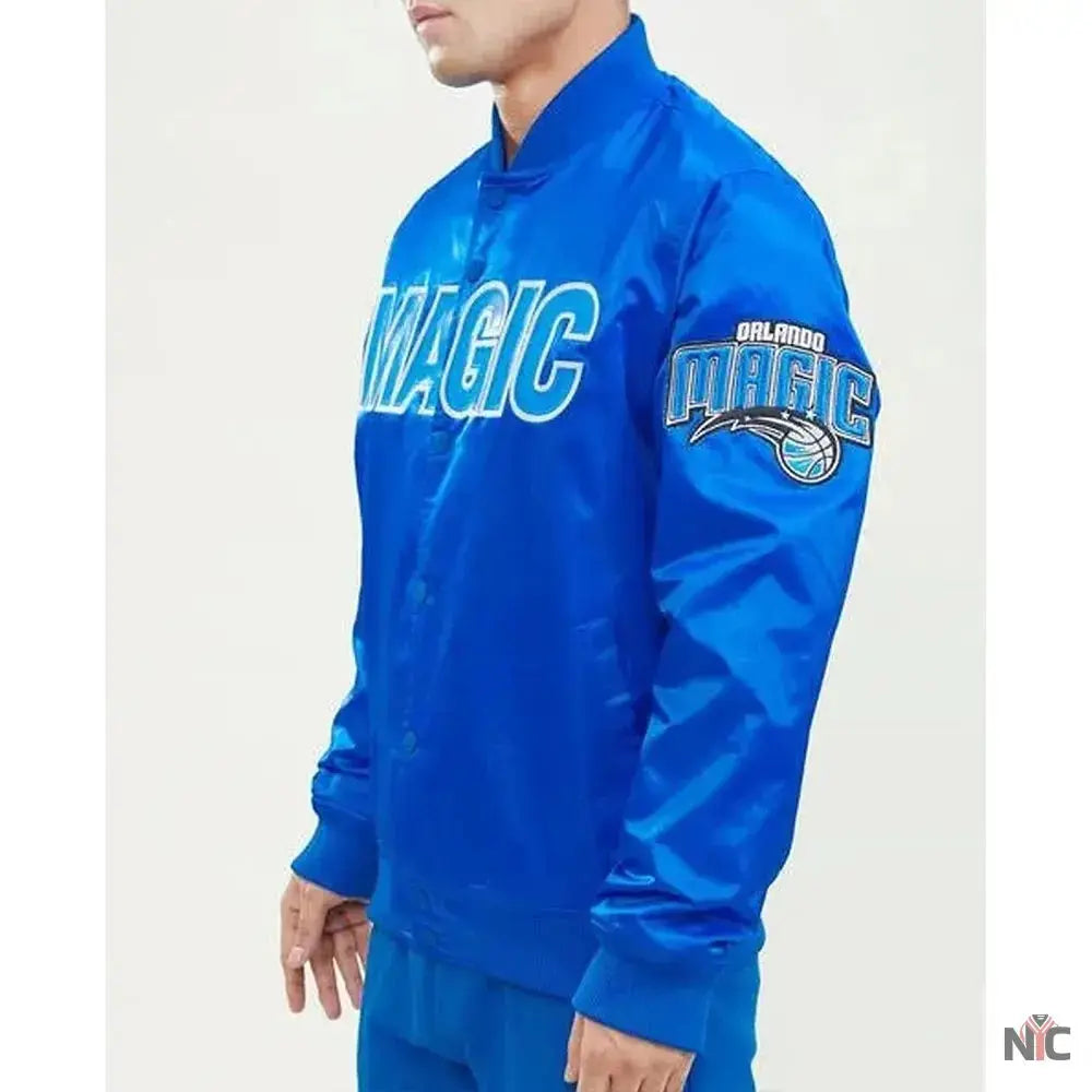 Wordmark Orlando Magic Royal Satin Jacket