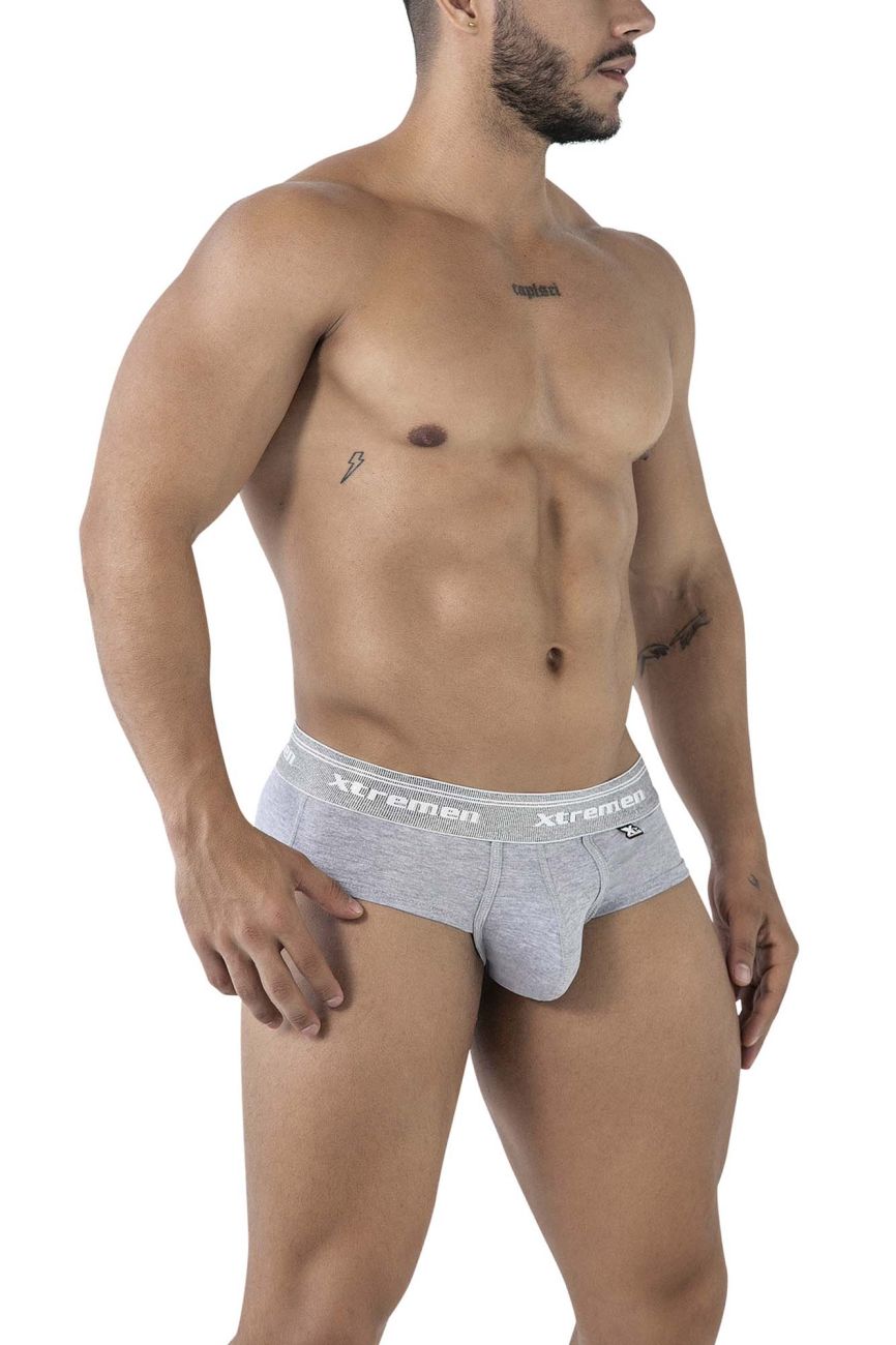 Xtremen 41315 Cotton Blend Briefs Color Jasper Gray