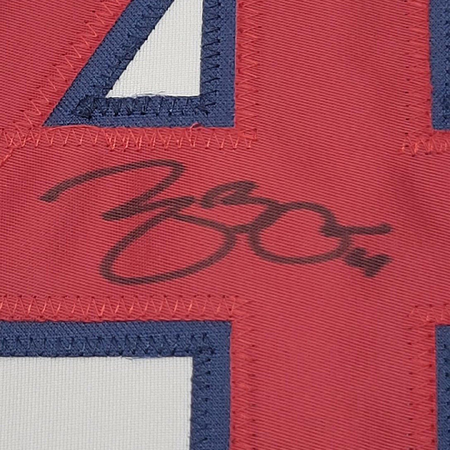 Framed Autographed/Signed Yadier Molina 35x39 St. Louis White Baseball Jersey Beckett BAS COA