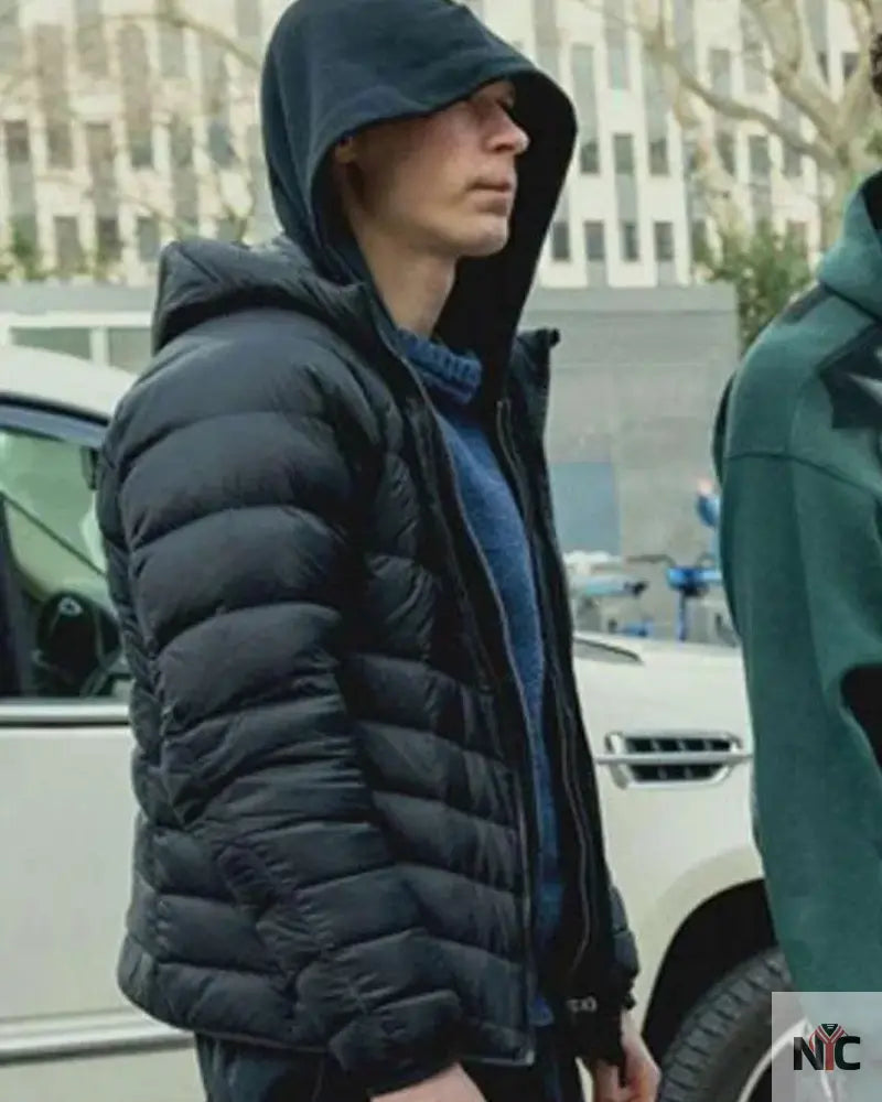 Yura Borisov Anora 2024 Black Puffer Jacket