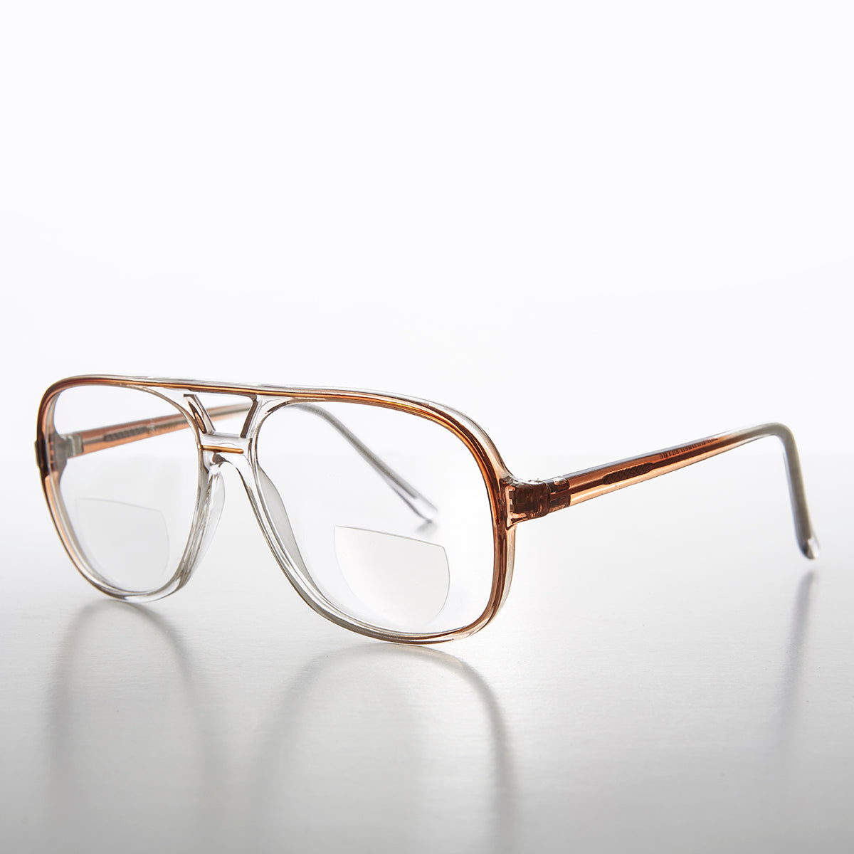 Square Retro Aviator Bifocal Reader - Zeek