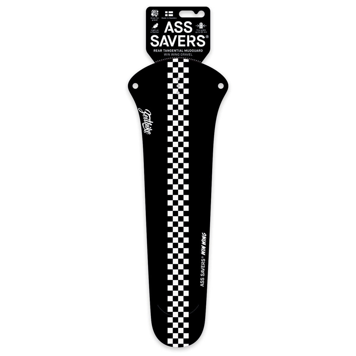 Ass Savers Win Wing 2 Gravel Rear Mudguard w/ Black Wishbone