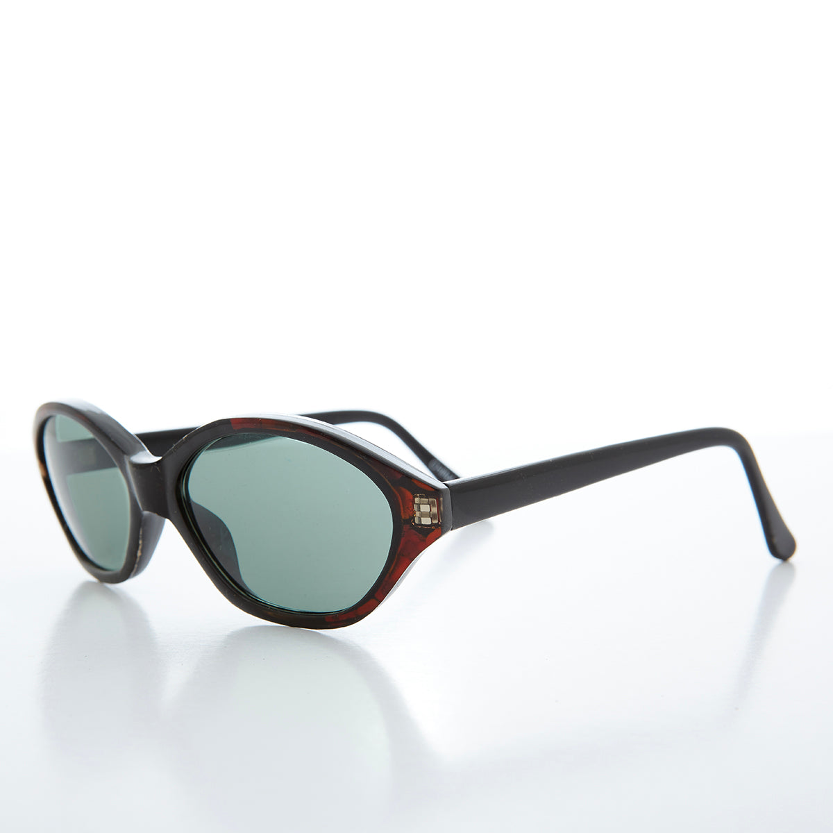 Slim Black Cat Eye Vintage Sunglasses - Zelda