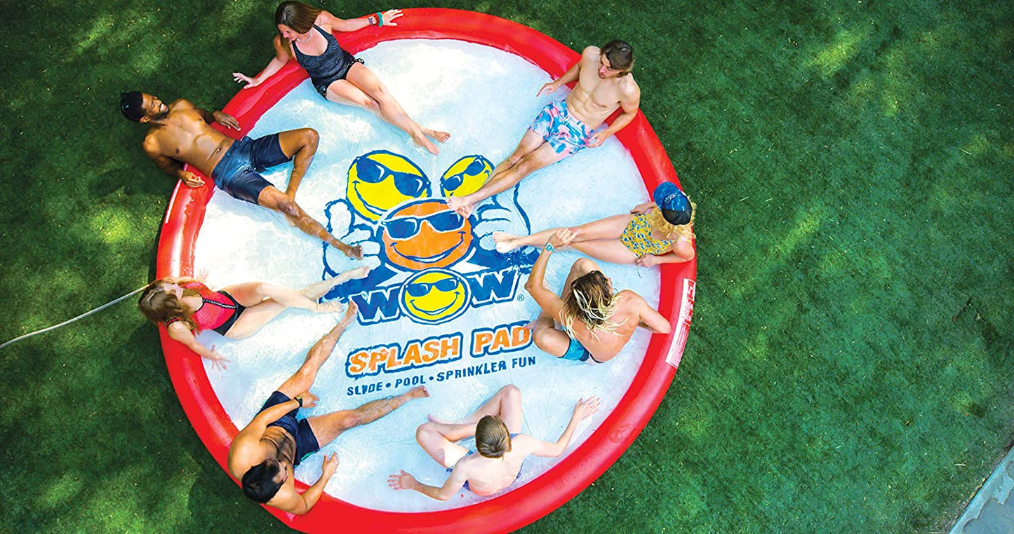 WOW Watersports Super Splash Pad 12' with Sprinkler (21-2050)