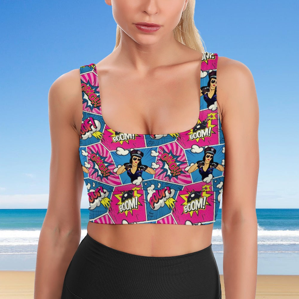 Here Comes The Boom! Longline Bra Top