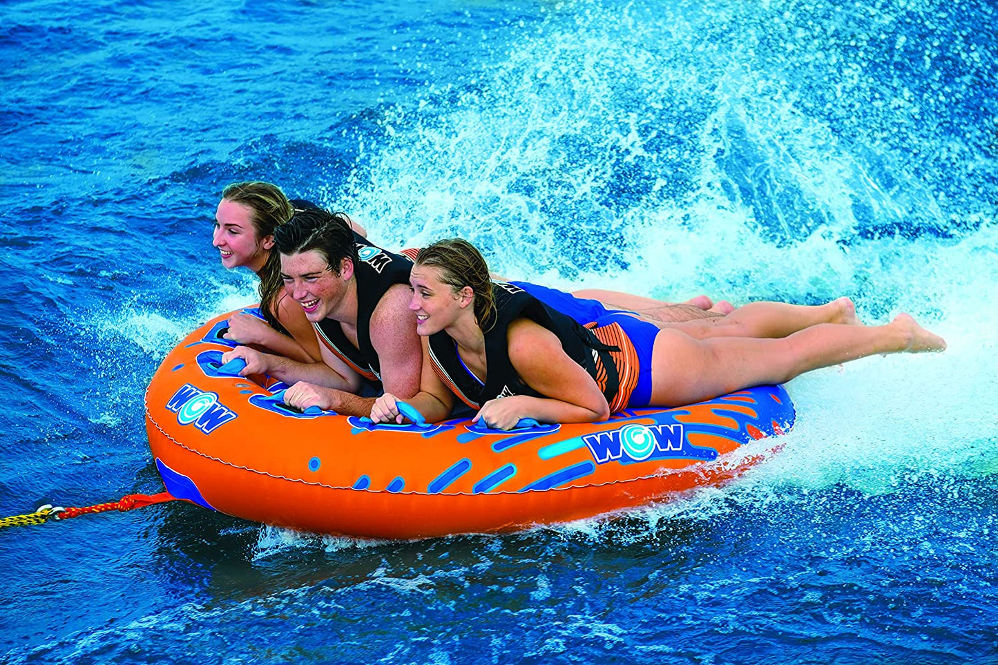 WOW Sports Nova 3 Person 3P Towable Deck Tube (22-WTO-3985)