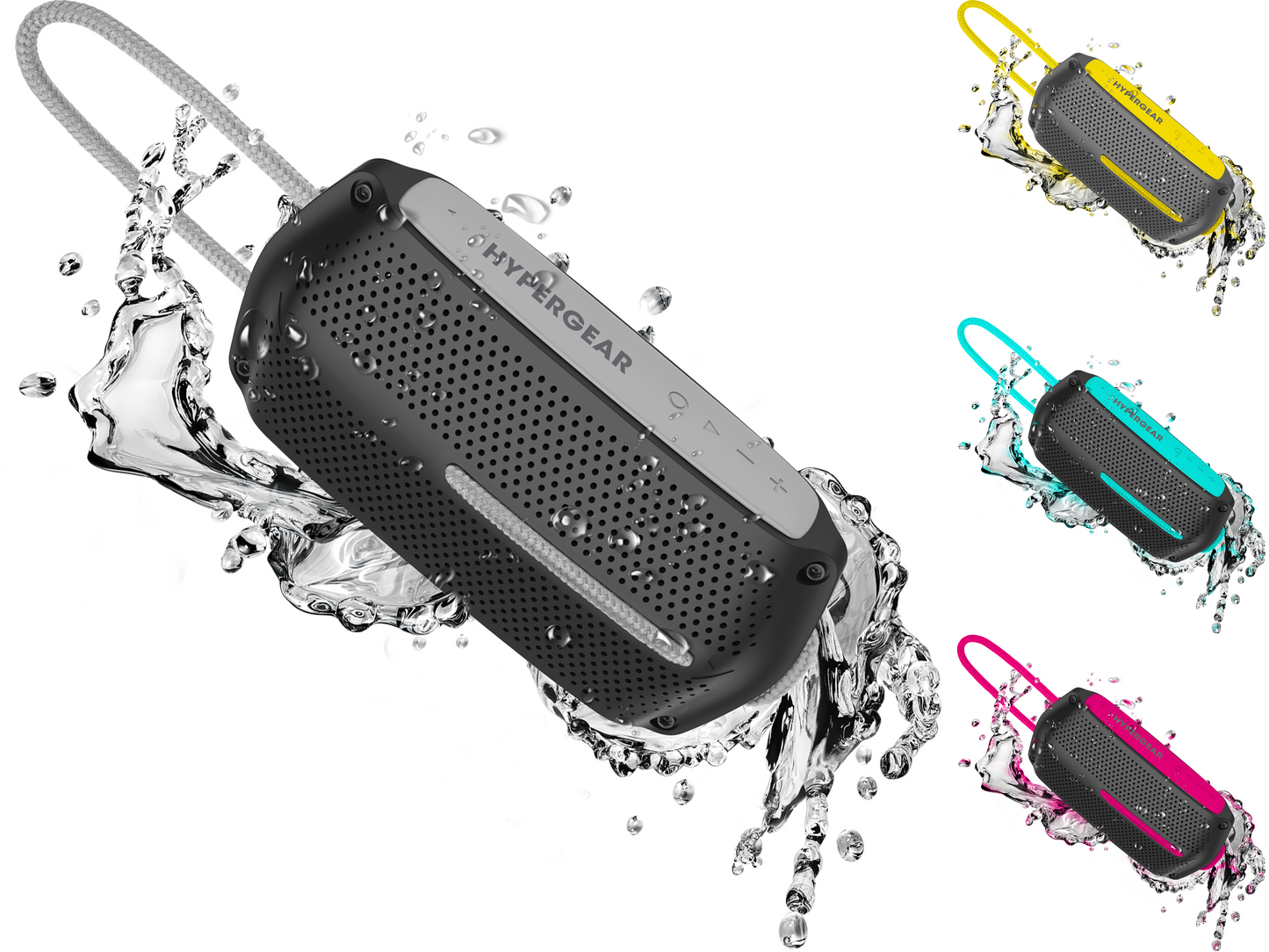 HyperGear Wave Water Resistant Wireless Speaker with Extended Battery Life (WATER-PRNT)
