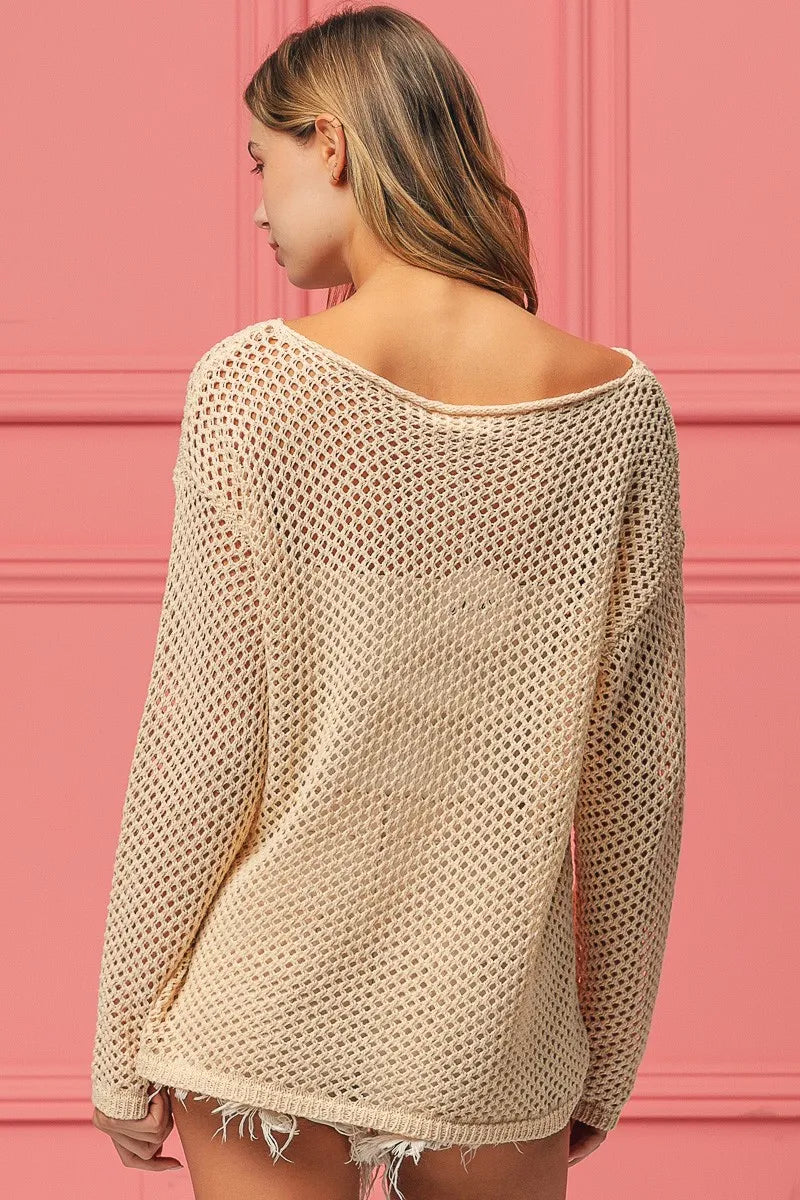 BiBi Sequin American Flag Sunglasses Knit