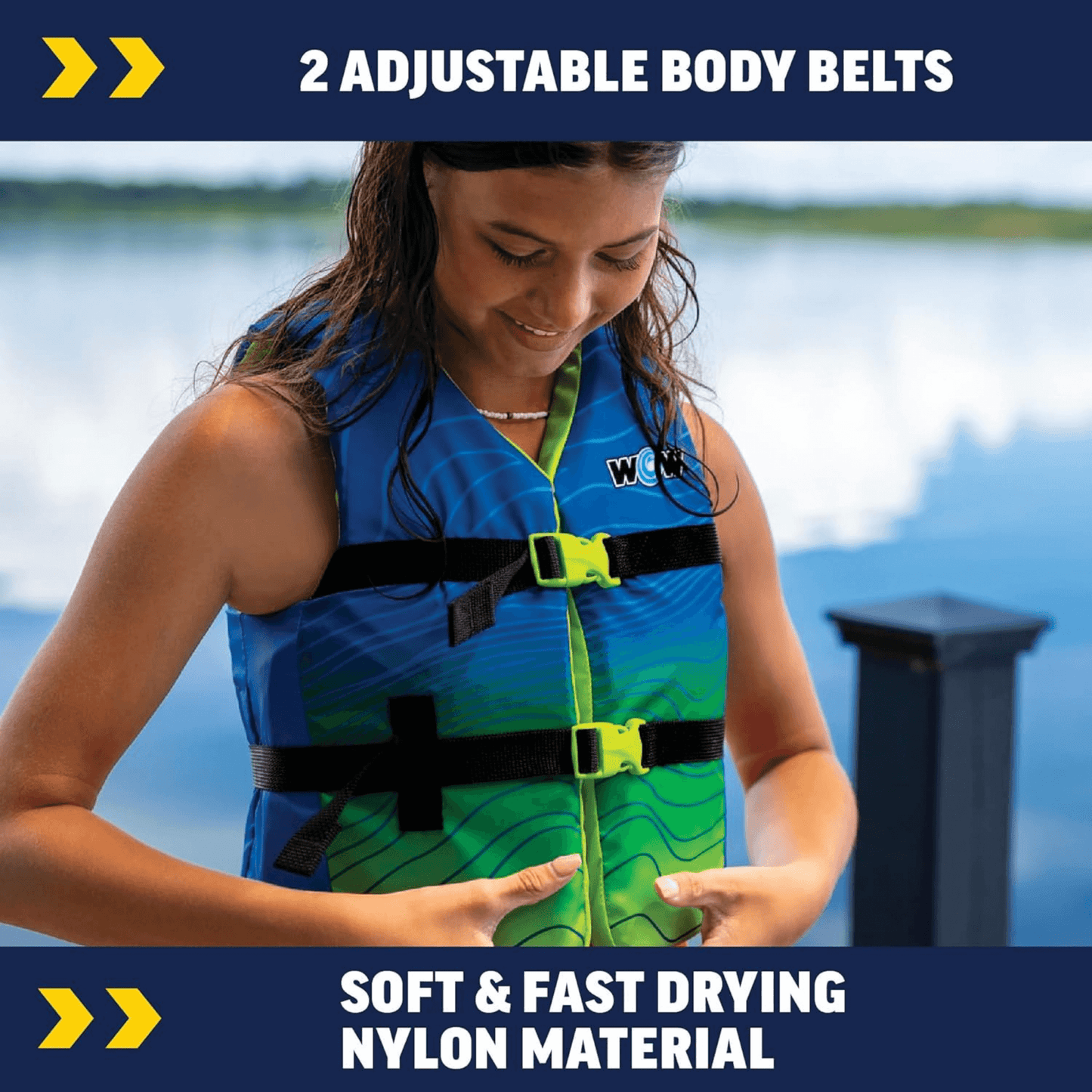 WOW Watersports Vis-Wave Youth Life Vest