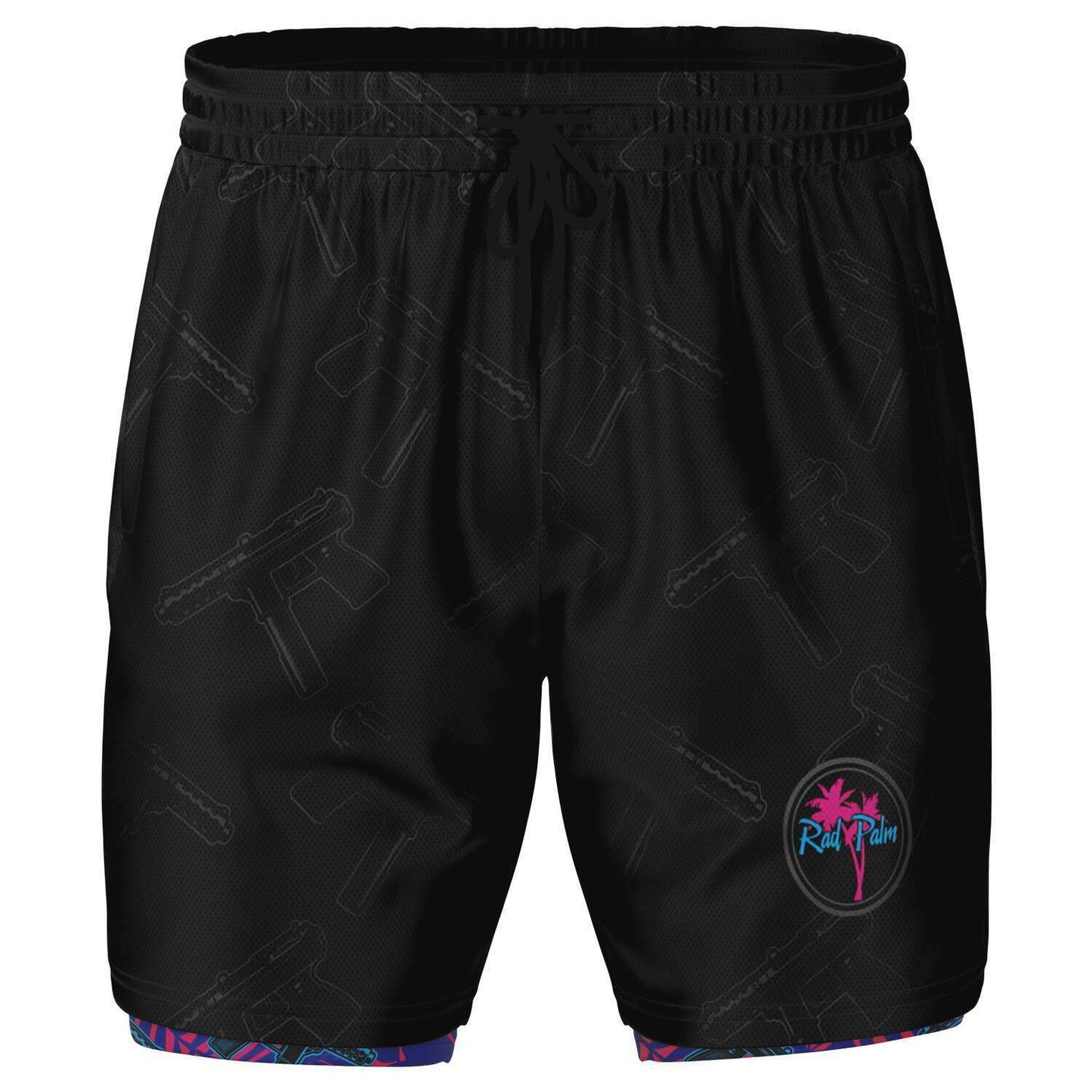 9 Lives Murdered Out Men's 2-in-1 Shorts