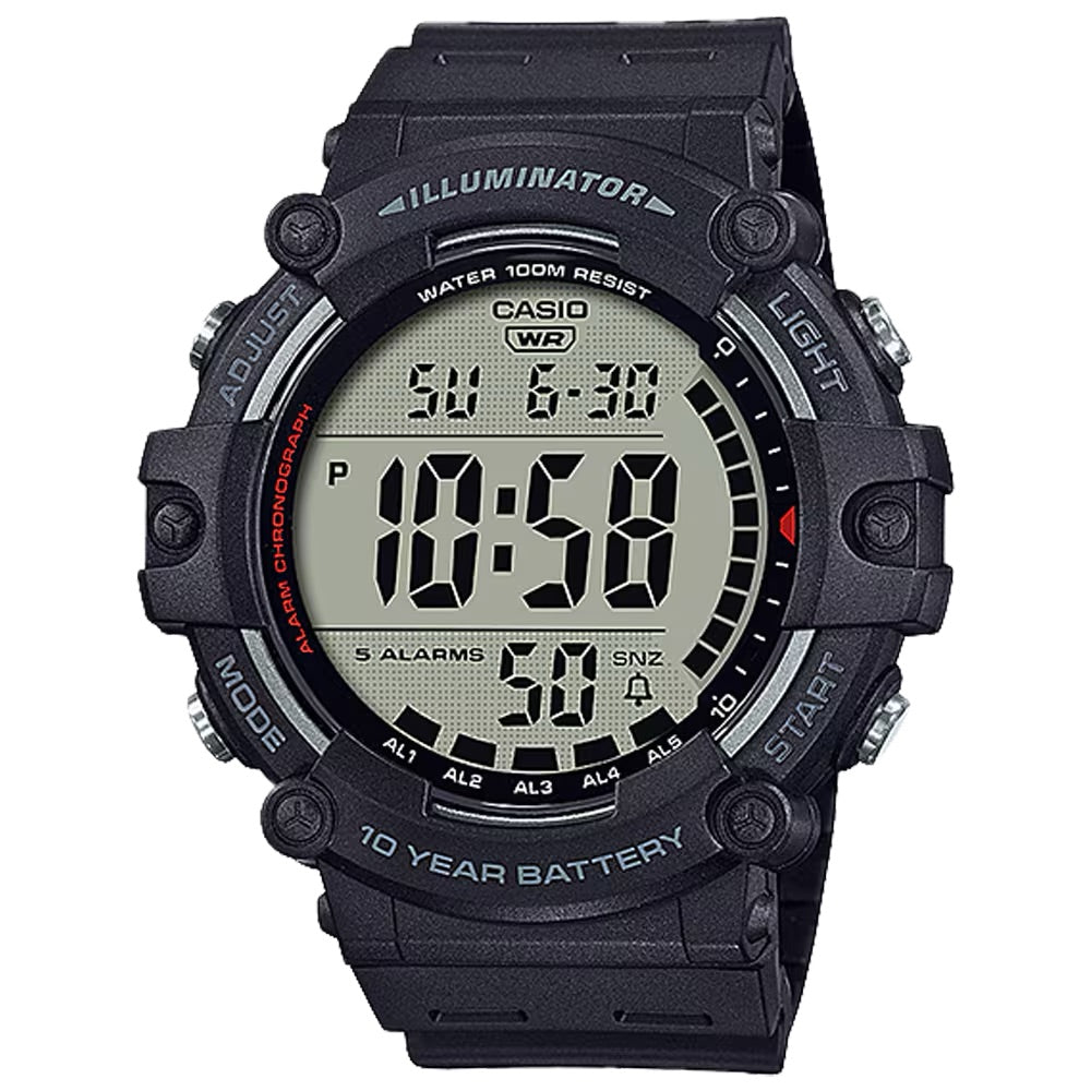Casio MenÕs Digital Sport Watch with Black Dial - AE-1500WH-1AV