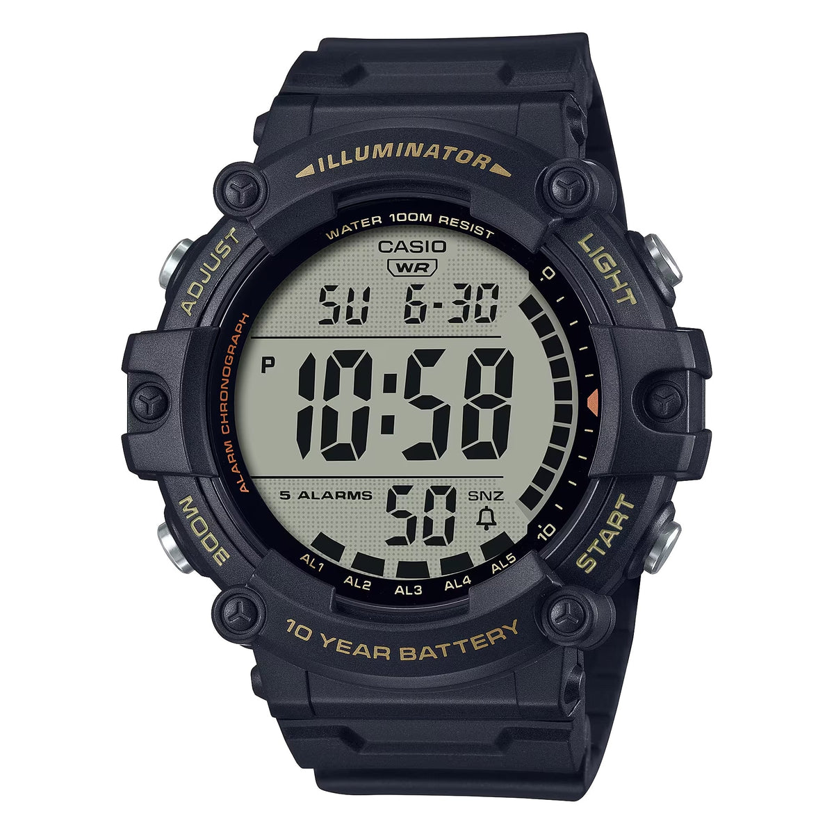 Casio Men's Oversized Digital Sport Watch with Black Dial - AE-1500WHX-1AVCF