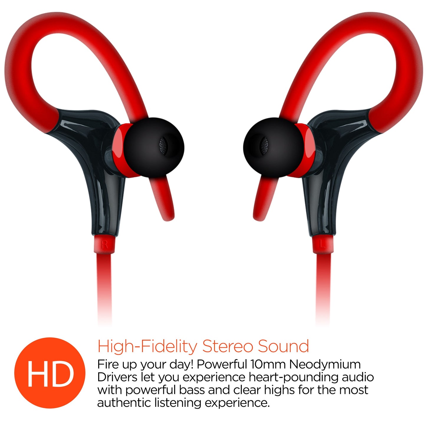 HyperGear Marathon Sport Wireless Bluetooth Earphones (MARPHONES-PRNT)
