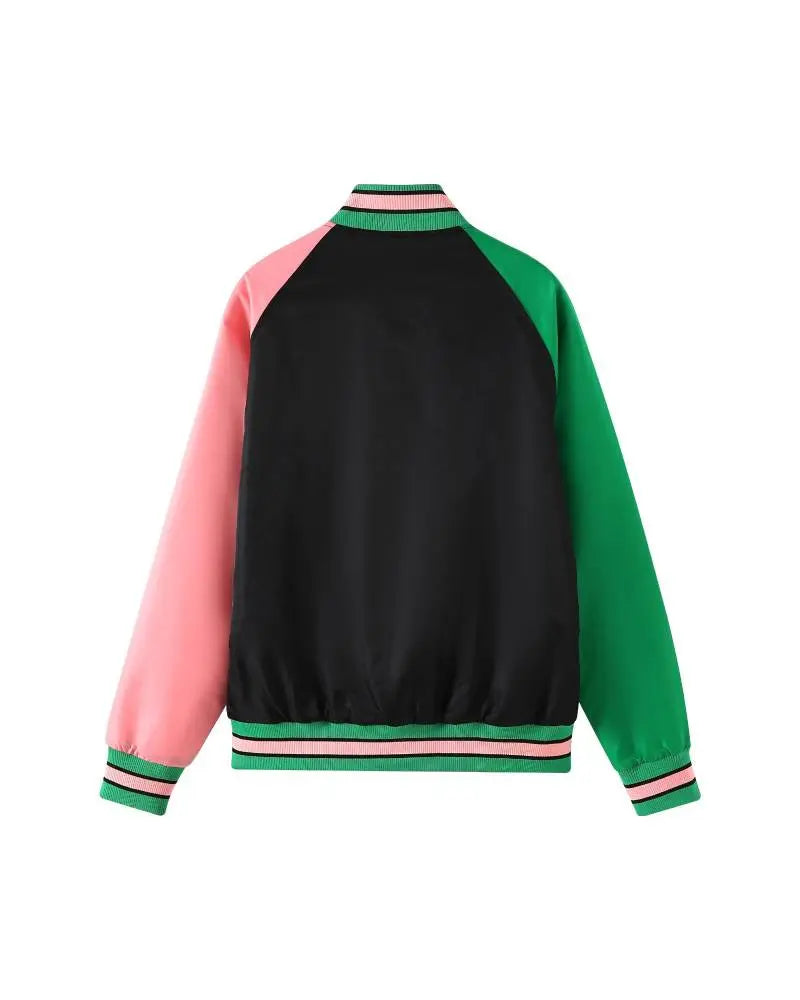 AKA Black Custom Lining Bomber Jacket