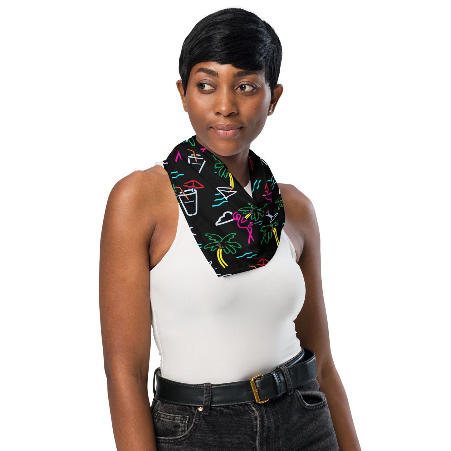 Five O'Clock Somewhere Black Bandana