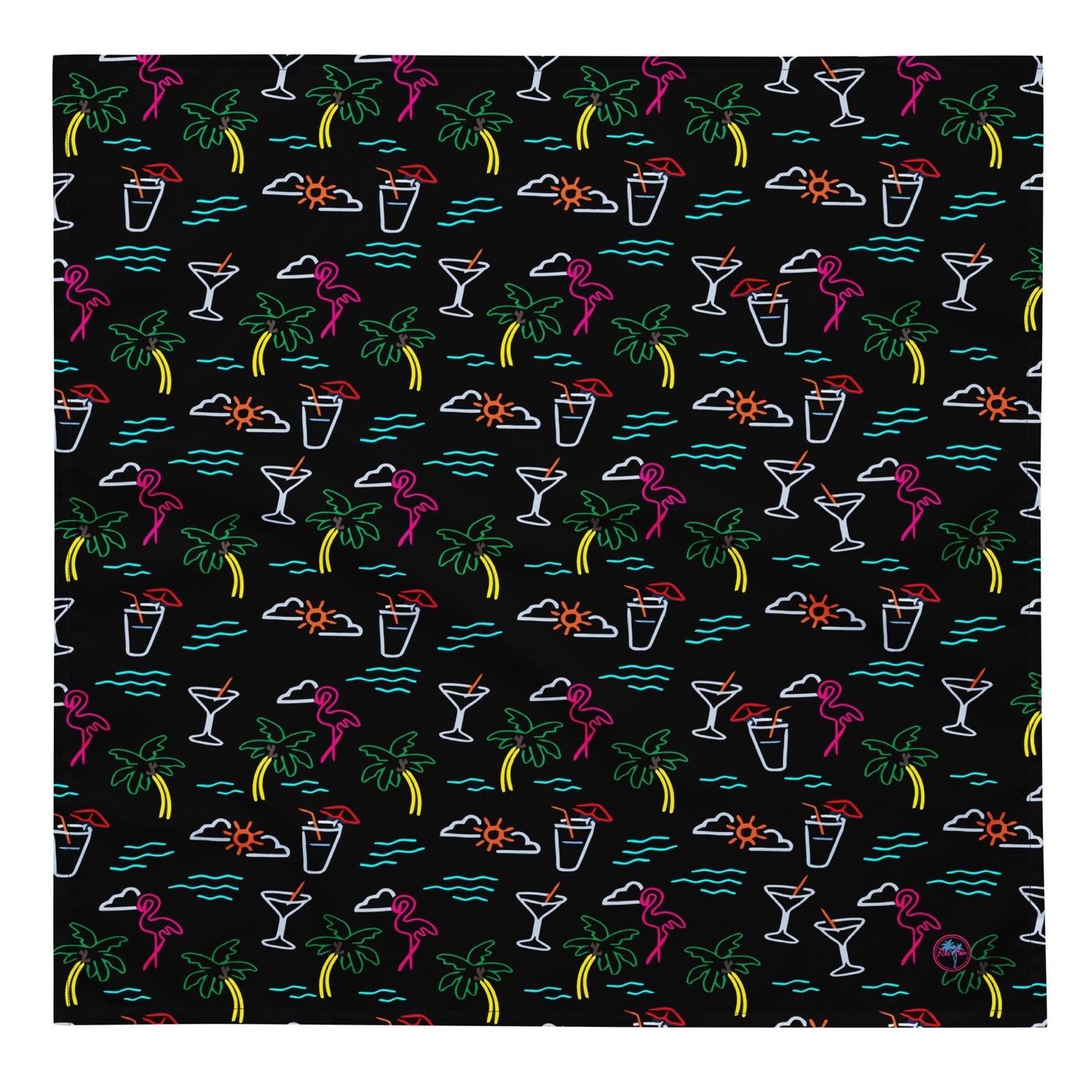 Five O'Clock Somewhere Black Bandana