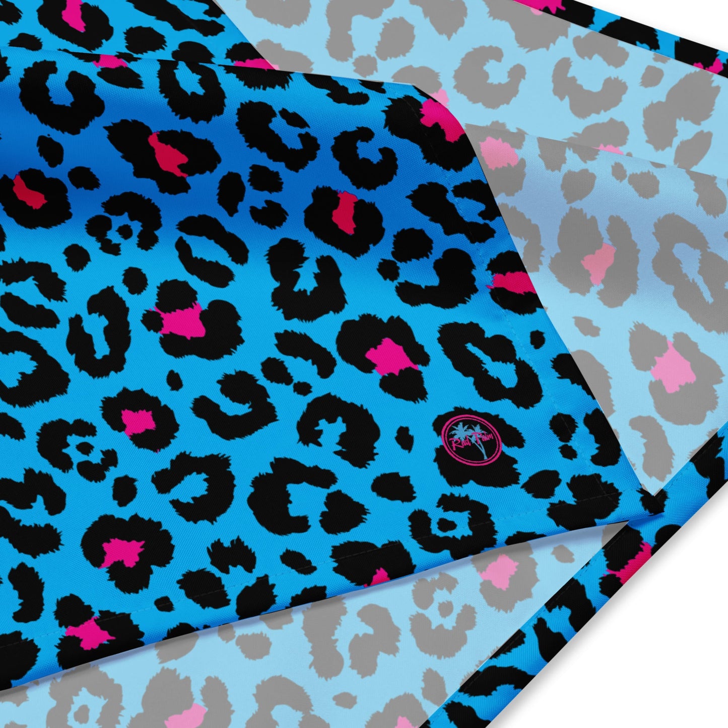 Blue Leopard Bandana