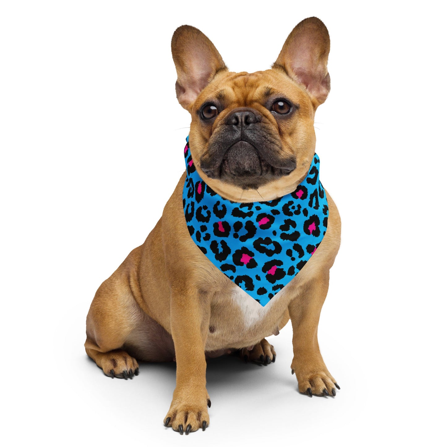 Blue Leopard Bandana