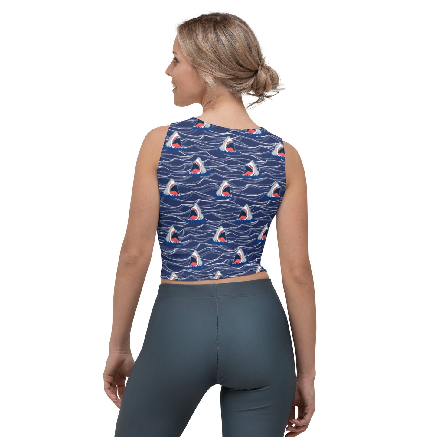 Shark Bait Dark Water Crop Top