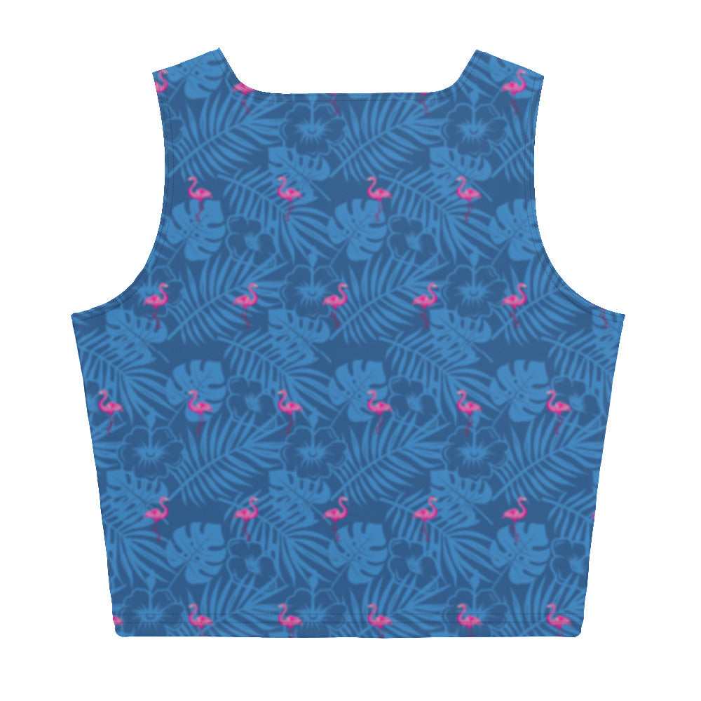 Party Like A Flockstar Blue Crop Top