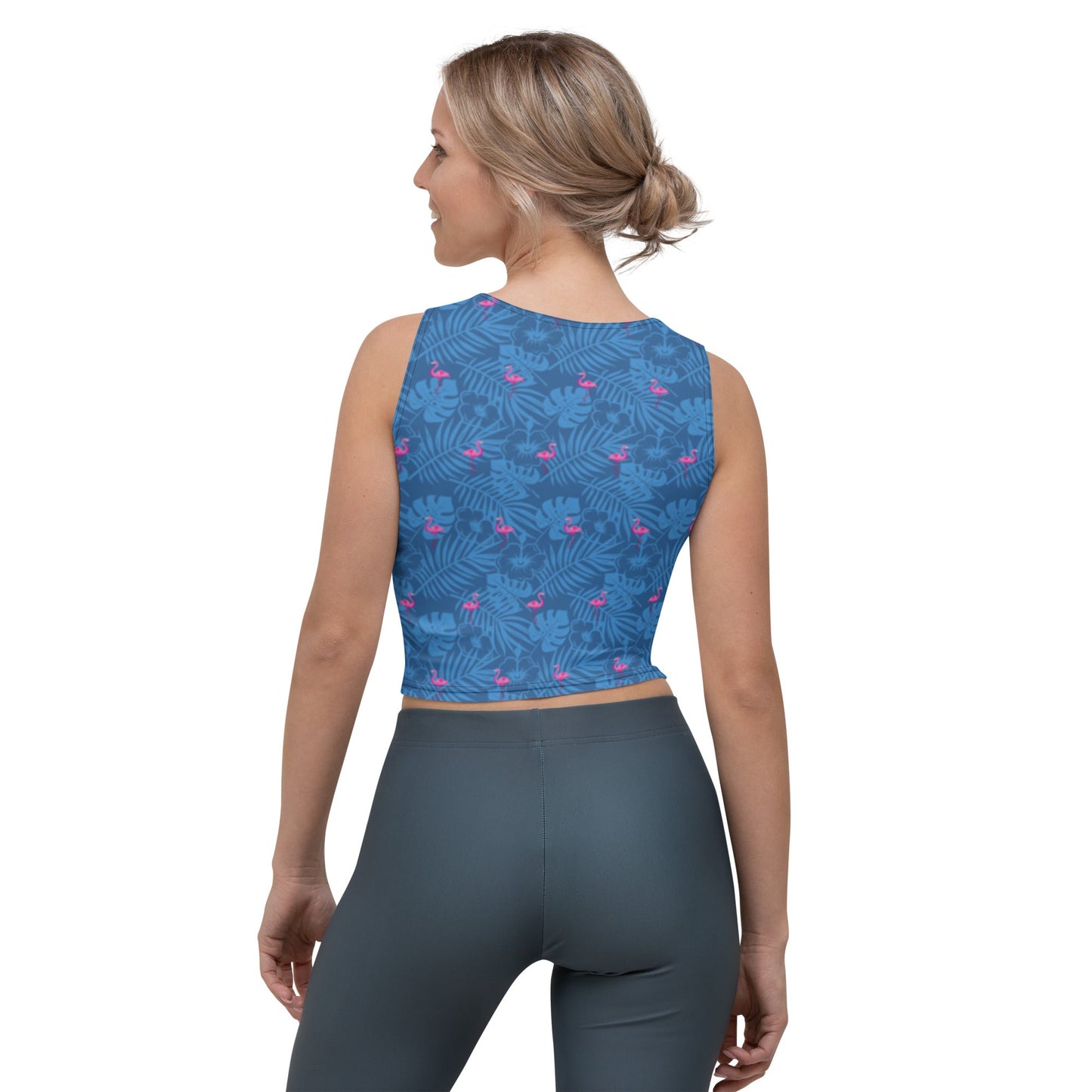 Party Like A Flockstar Blue Crop Top