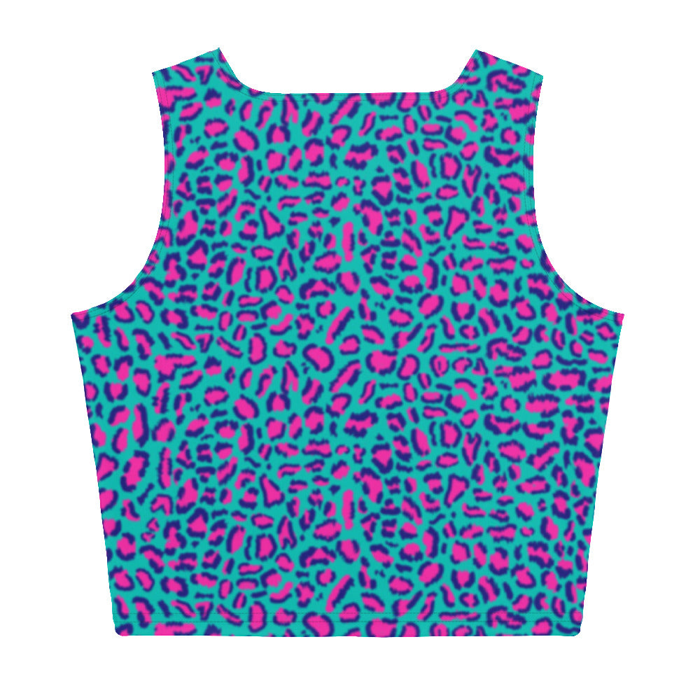 Neon Leopard Crop Top