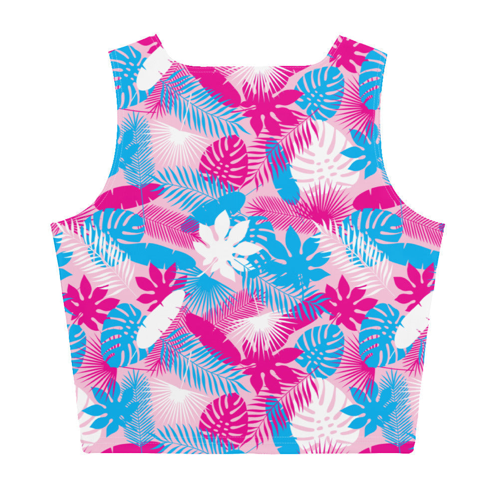 Neon Jungle Pink 2 Crop Top
