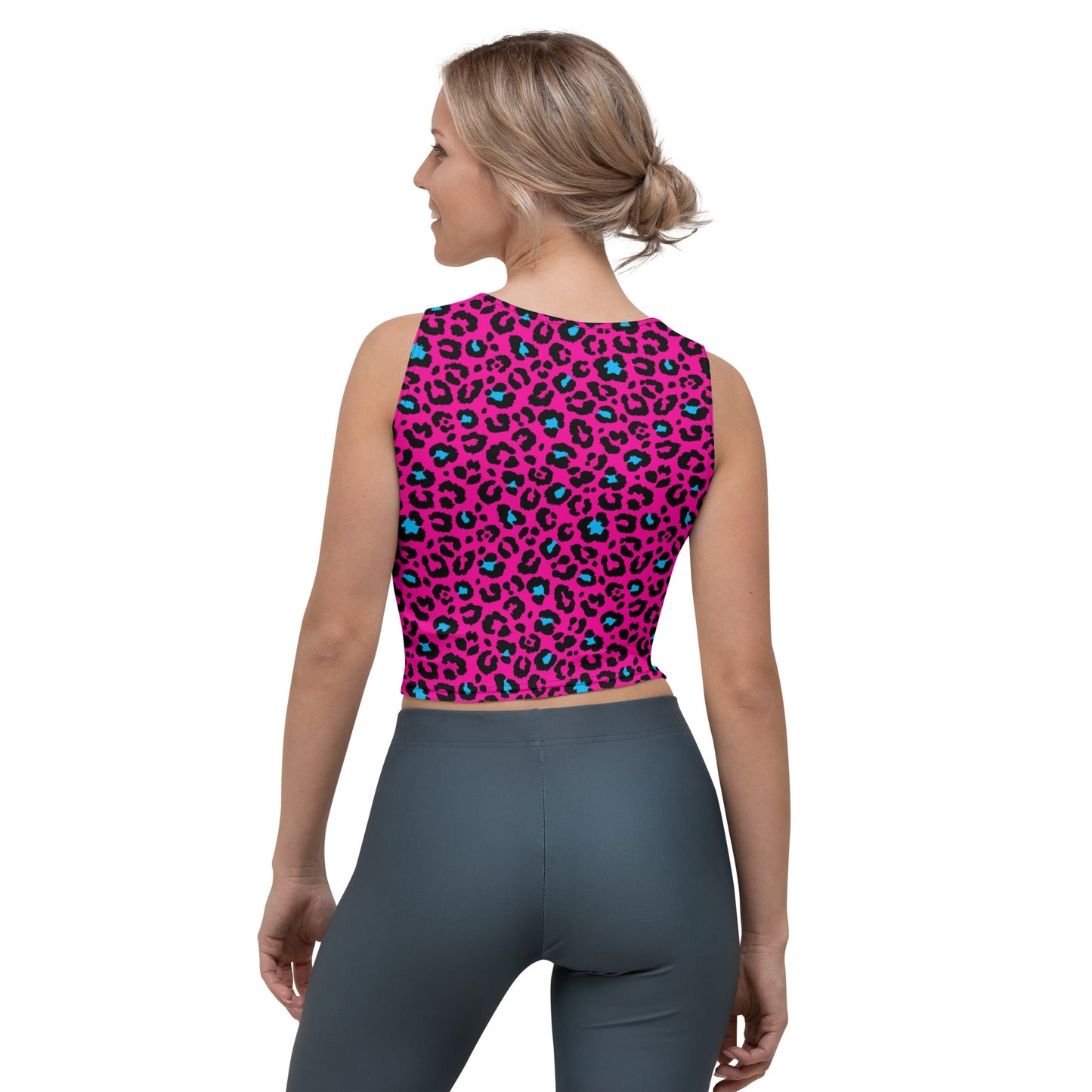 Pink Leopard Crop Top