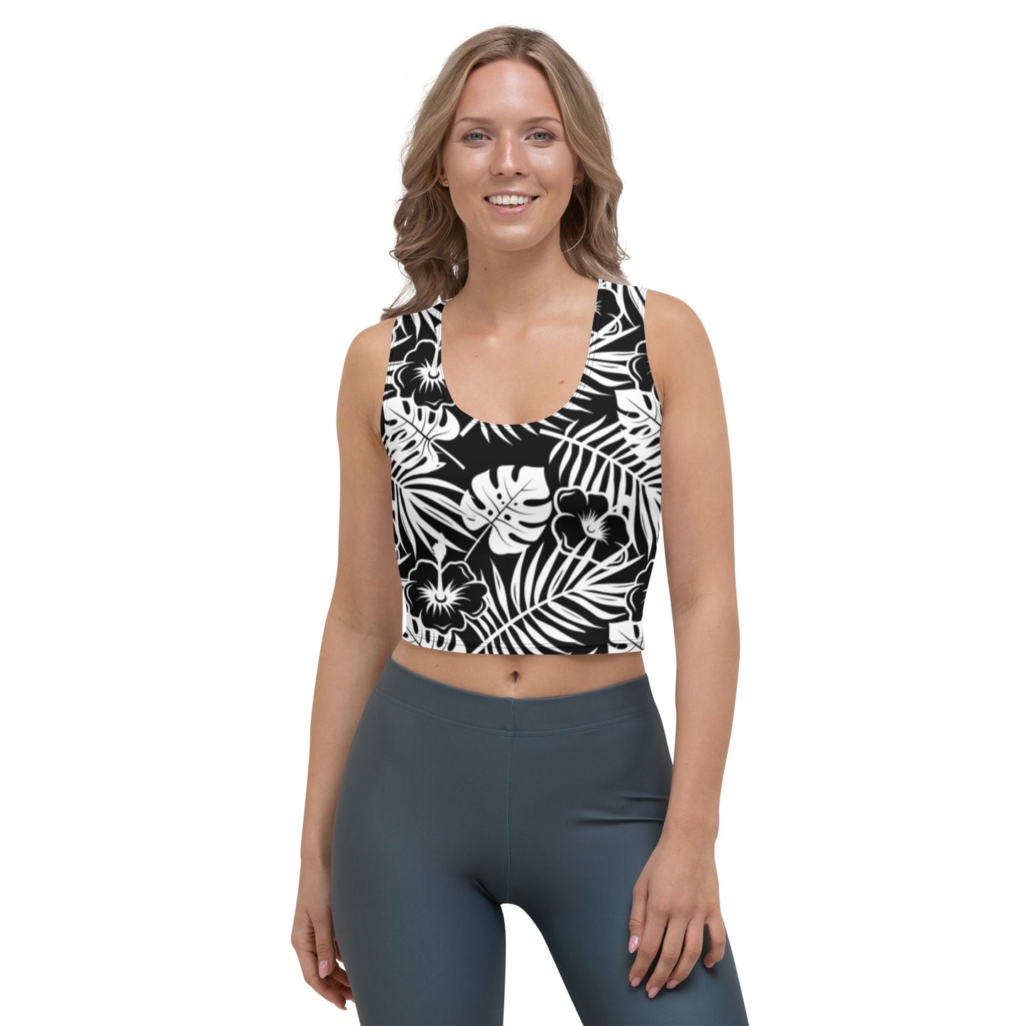 BLK WHT Crop Top