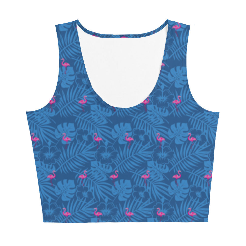 Party Like A Flockstar Blue Crop Top