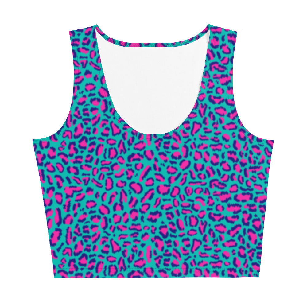 Neon Leopard Crop Top