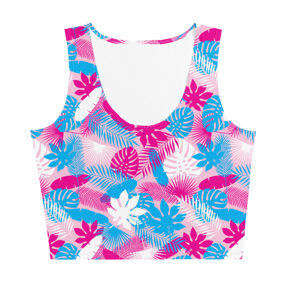 Neon Jungle Pink 2 Crop Top