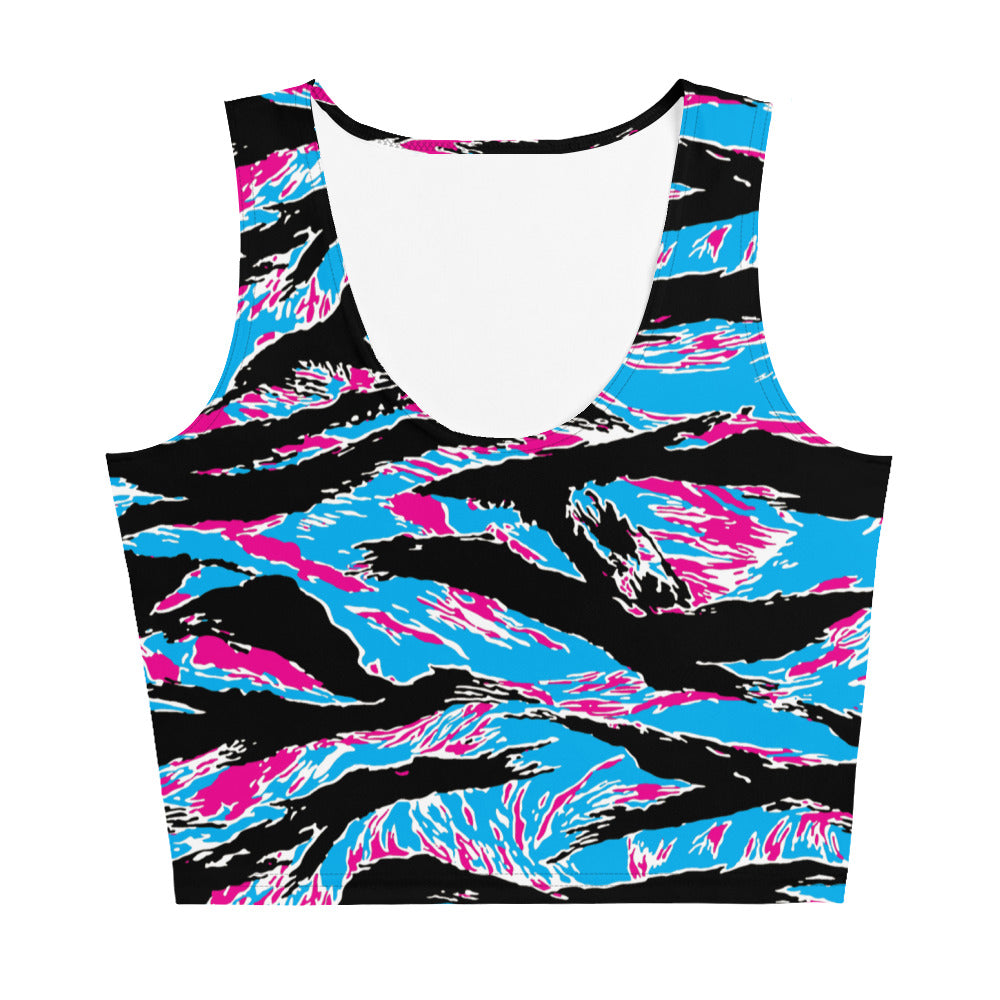 Miami Tiger Stripe Crop Top