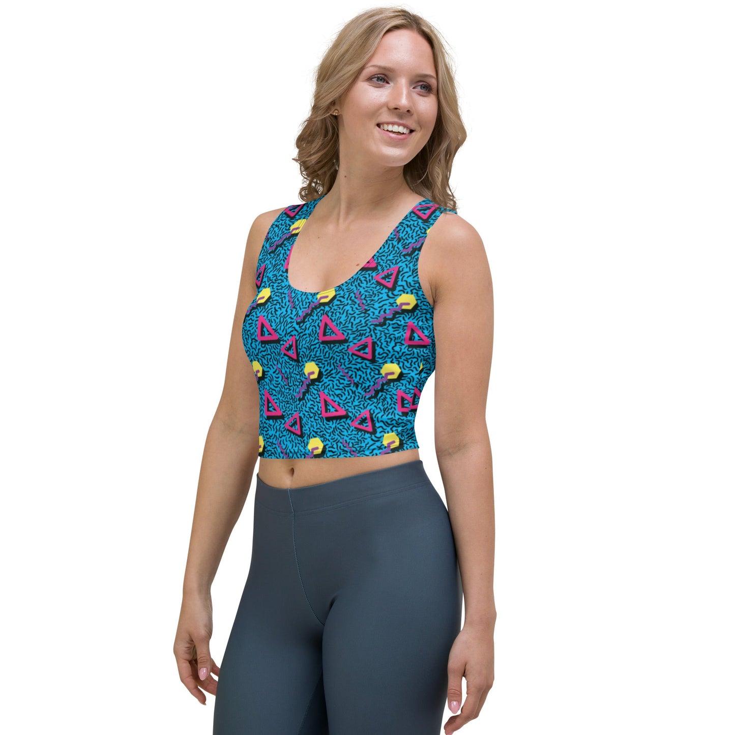 1985 Blue Crop Top