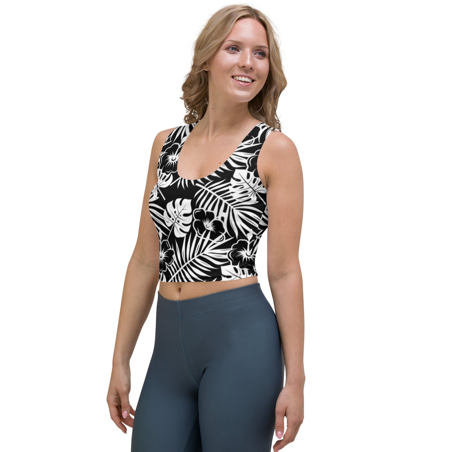 BLK WHT Crop Top