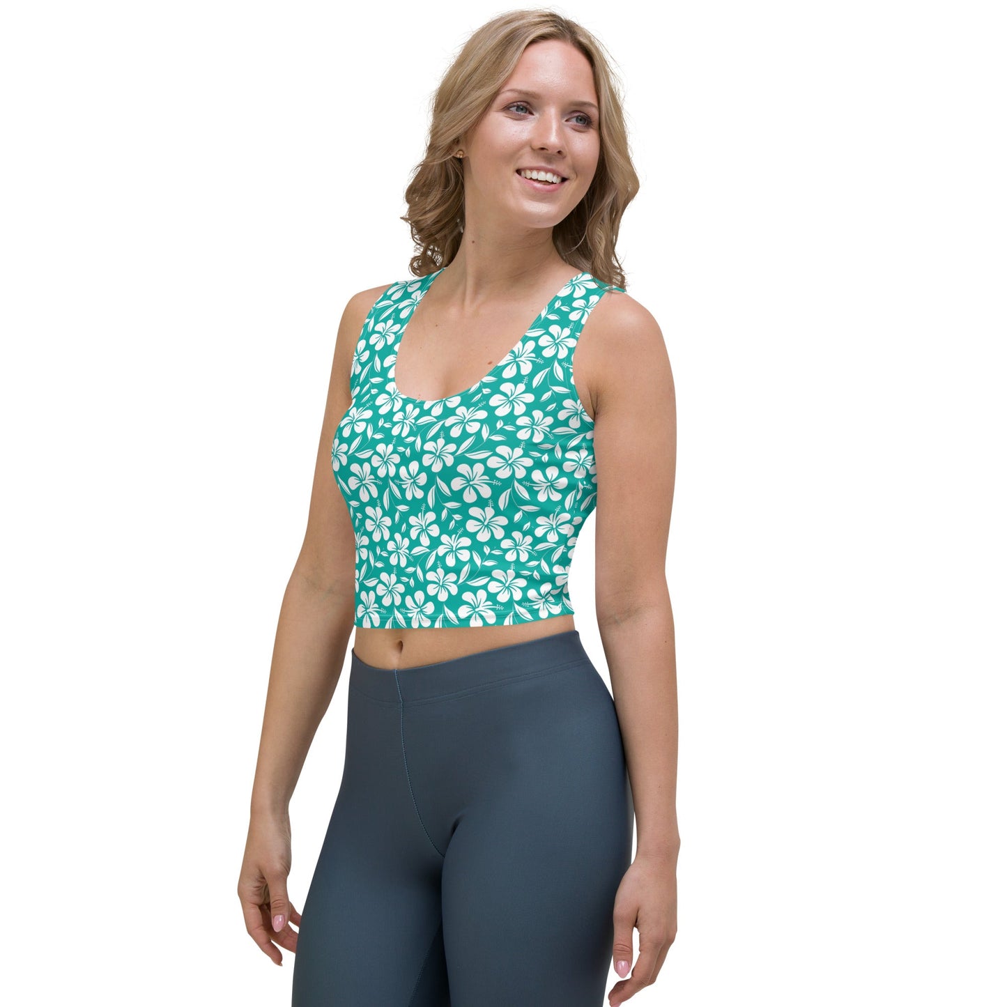 Bimini Teal Crop Top