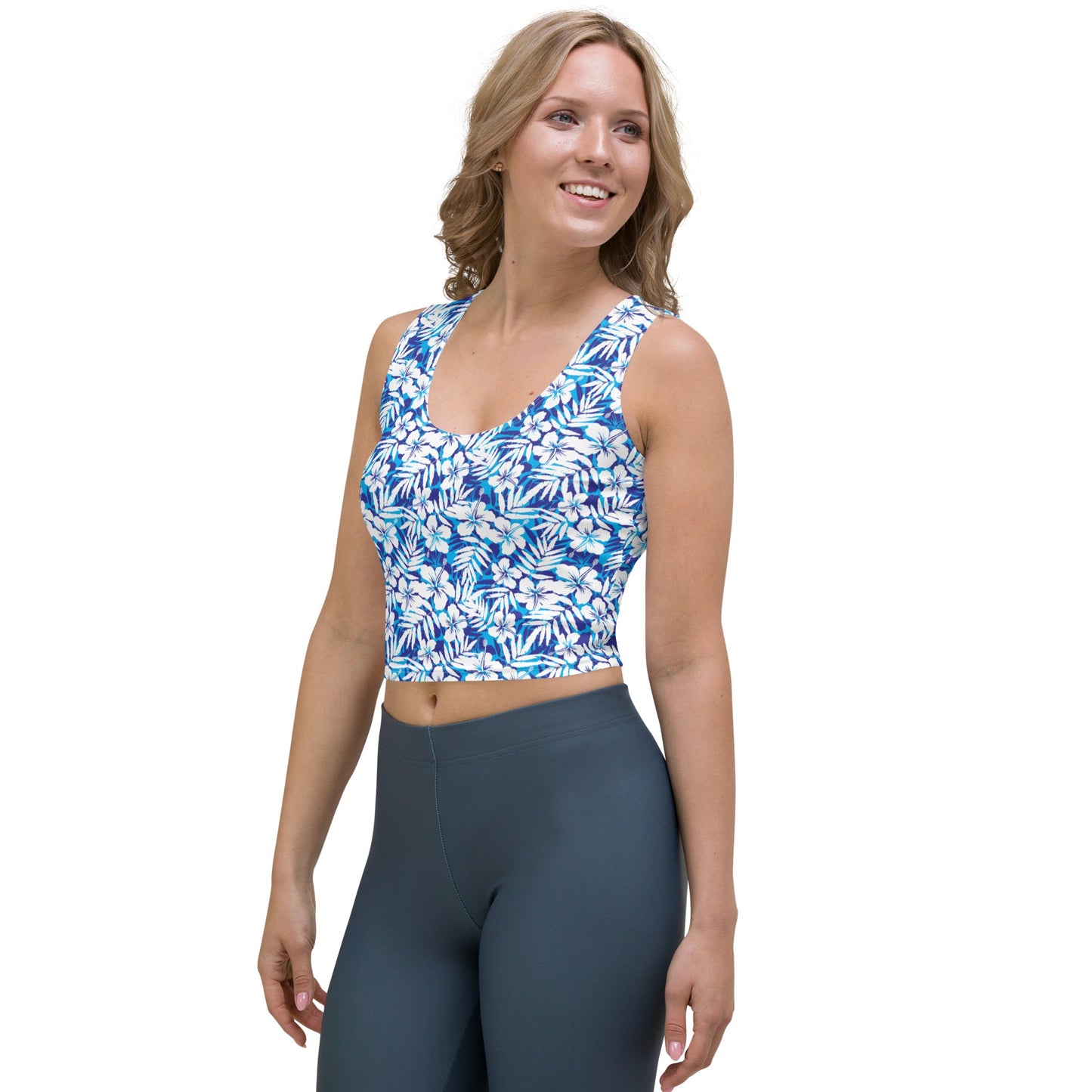 Tahitian Blue Crop Top