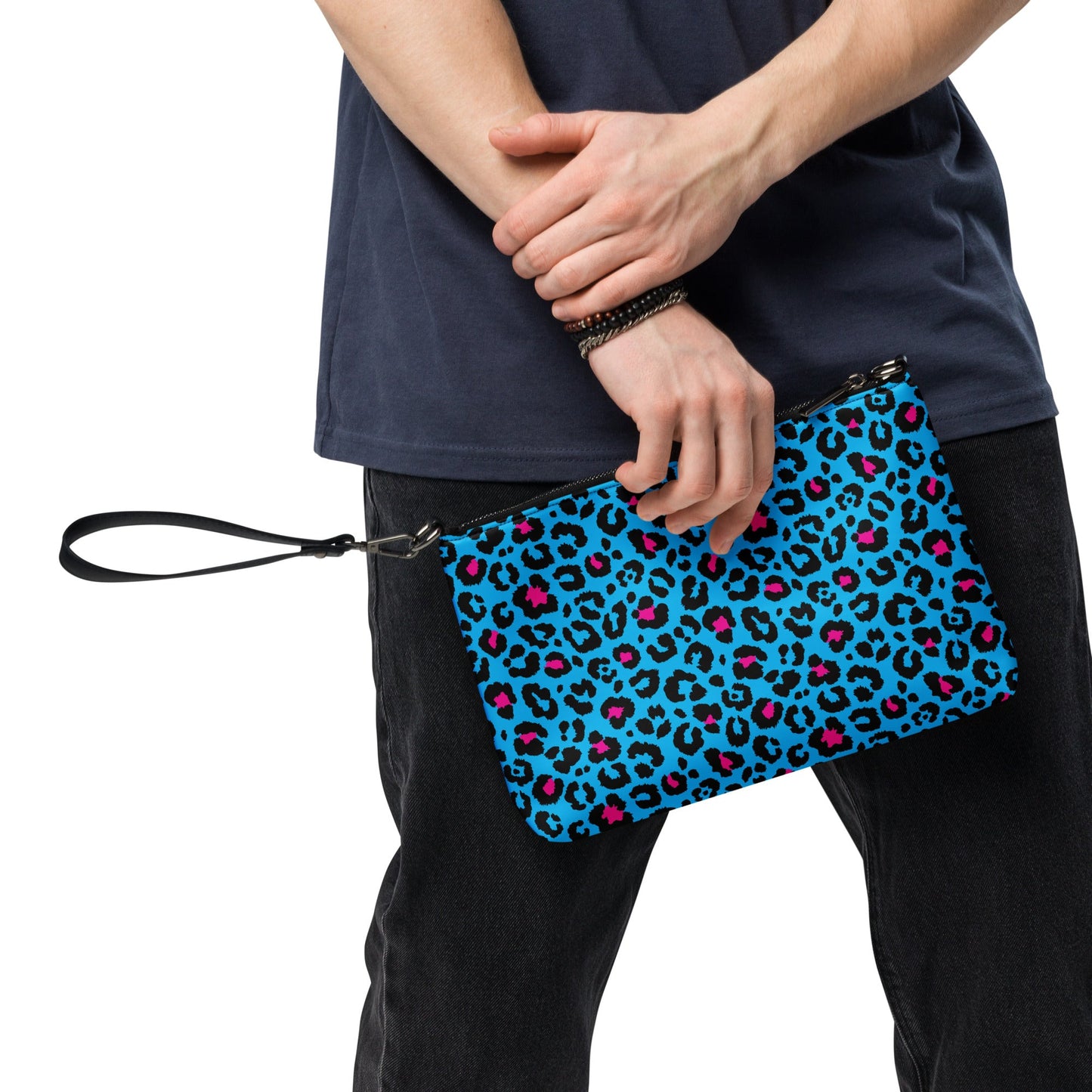 Blue Leopard Crossbody Bag