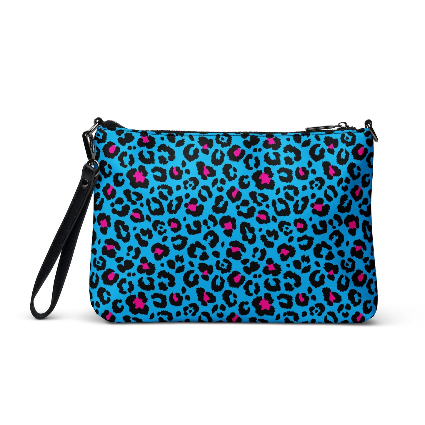 Blue Leopard Crossbody Bag