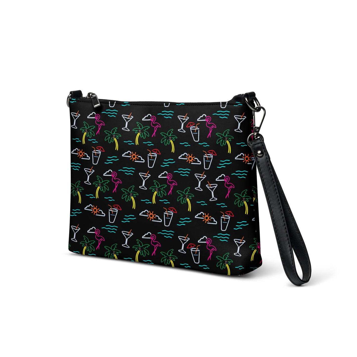 Five O'Clock Somewhere Black Crossbody Bag
