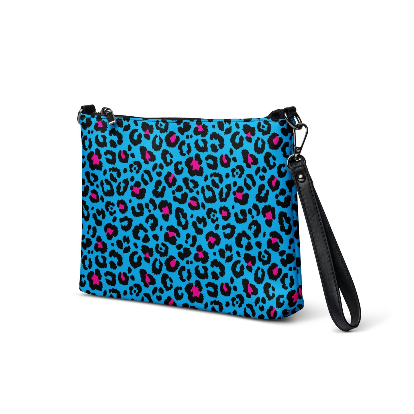 Blue Leopard Crossbody Bag