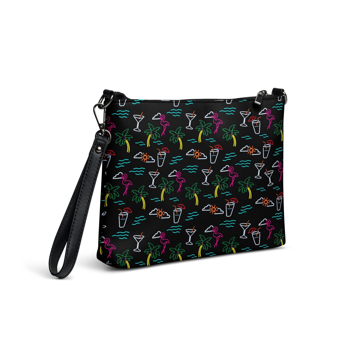 Five O'Clock Somewhere Black Crossbody Bag