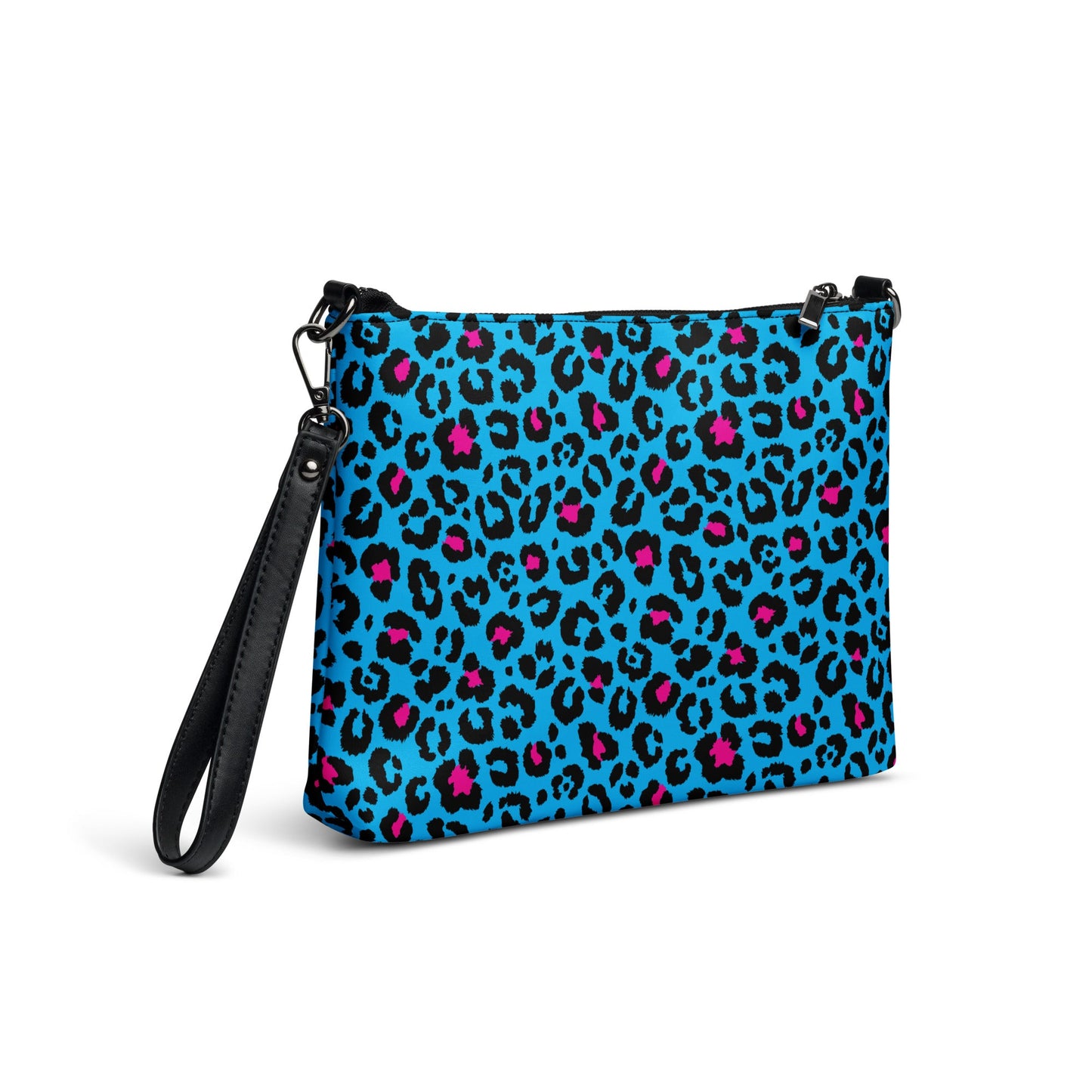 Blue Leopard Crossbody Bag