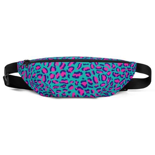 Rad Palm Neon Leopard Fanny Pack