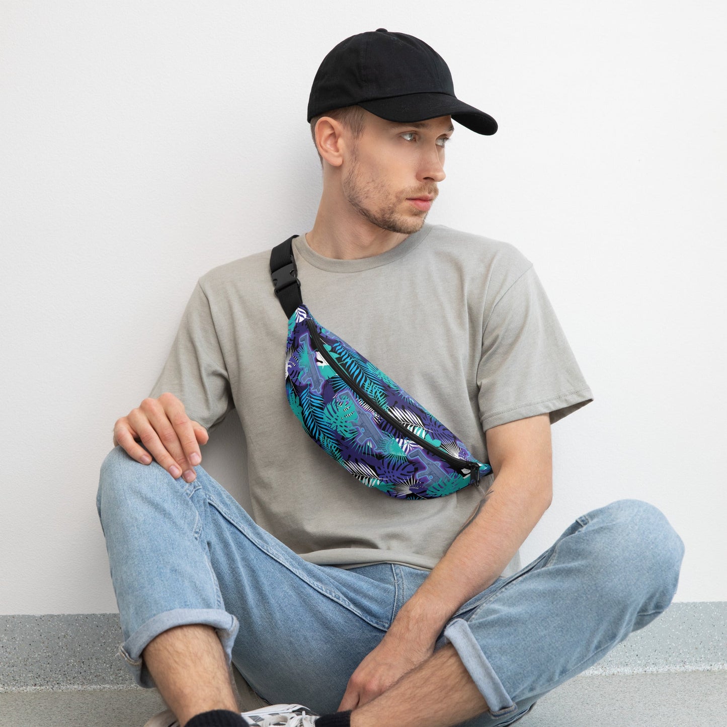 Neon Scorpion Fanny Pack