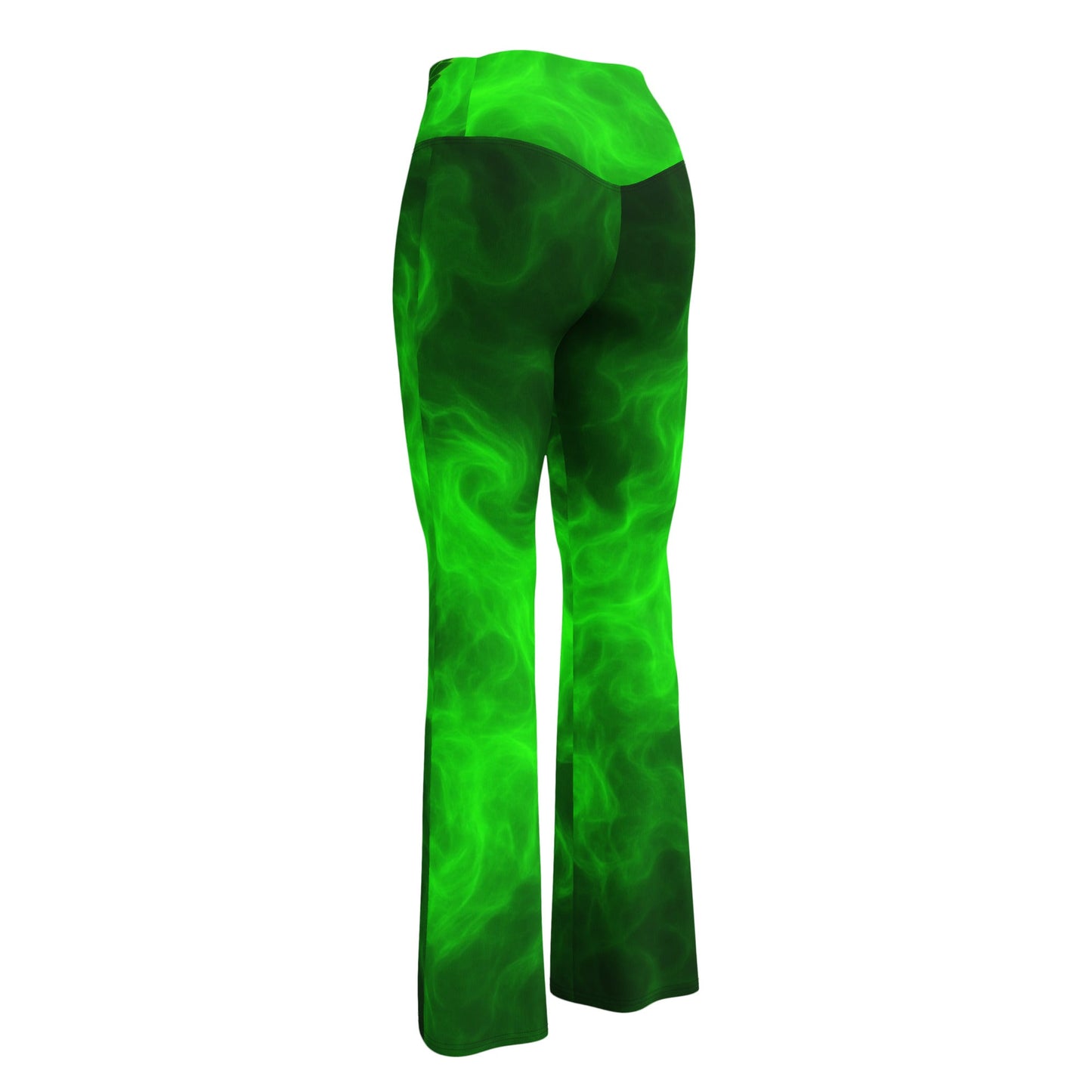 Green smoke Flare leggings