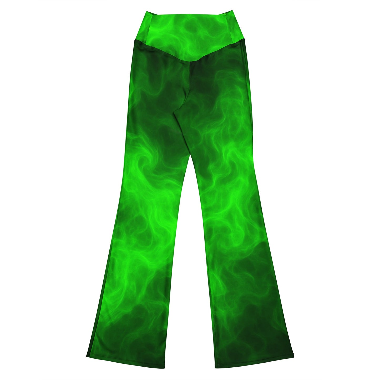 Green smoke Flare leggings