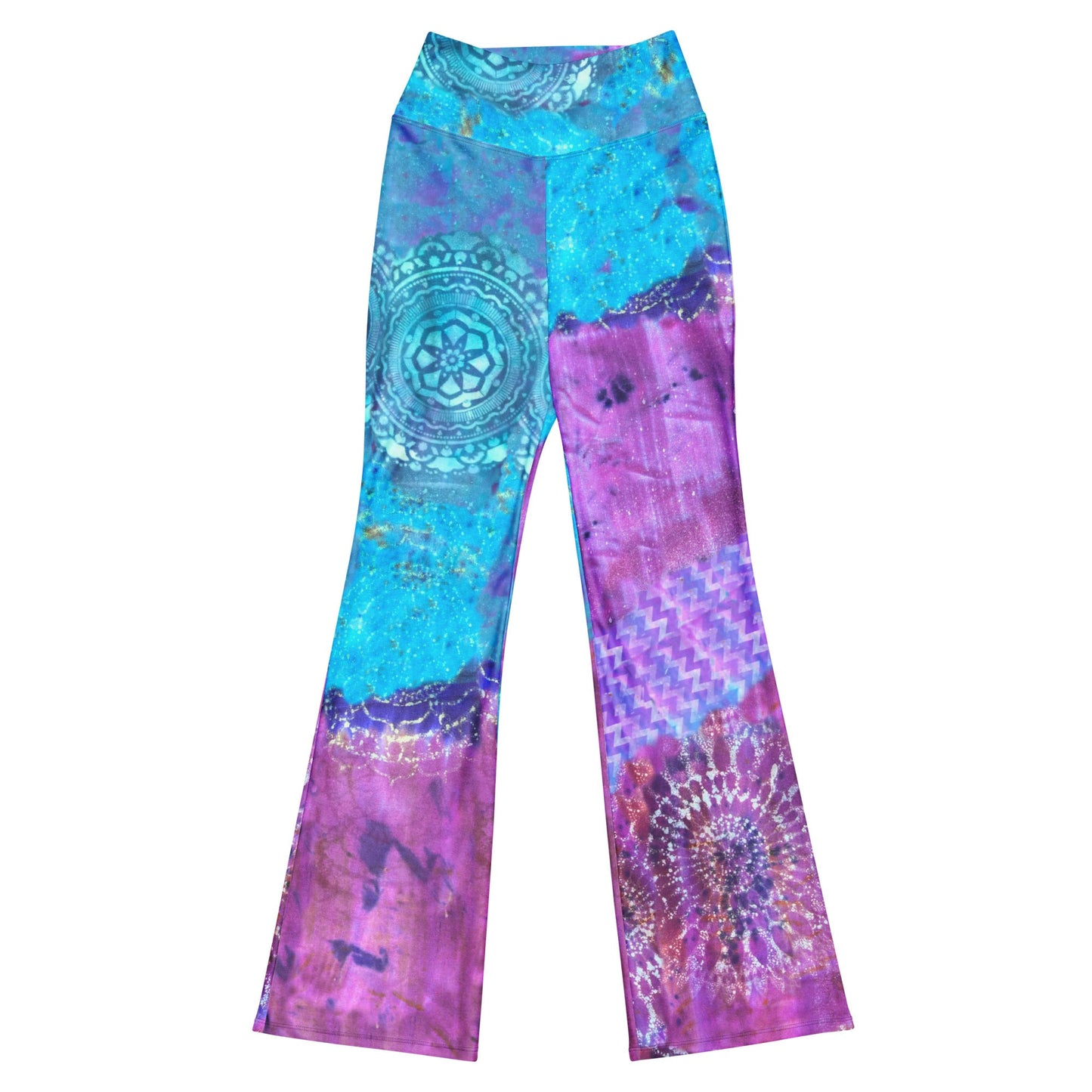 Electric Connection High Waist Flare leggings