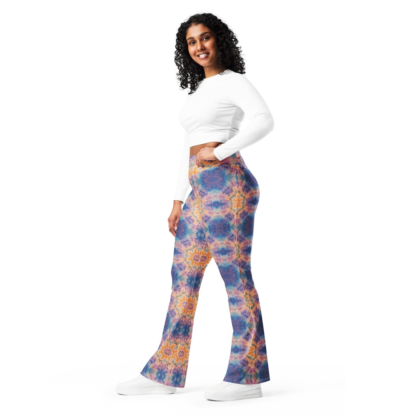 Shibori Stardom High Waist Flare leggings