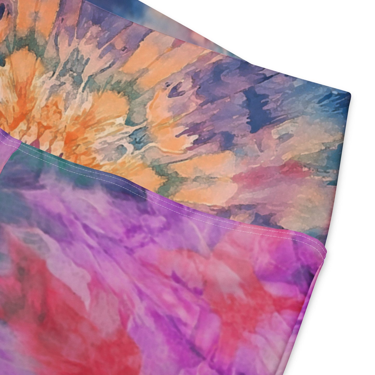 Shibori Quest Rose High Waist Flare leggings